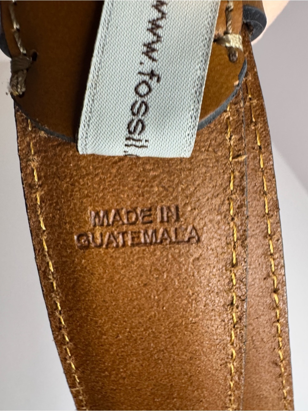 Fossil Aiden Leather Belt Size 85/34 - Picture 7 of 9